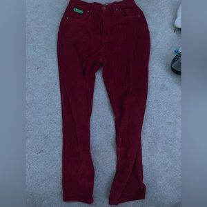 Empyer Red corduroy jeans